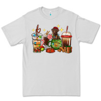 Dove Grey Christmas coffee cups with Labrador Premium Tee - RanaPortraitStore