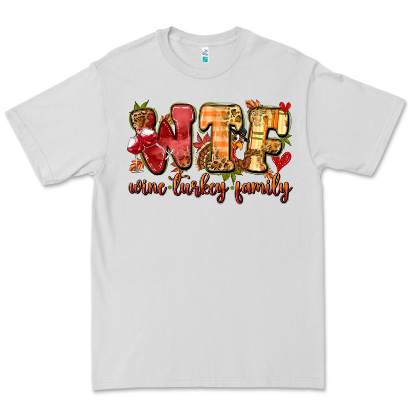 Funny Thanksgiving Wine Turkey Family Premium Tee by MaliasSmallBusiness | Teevron