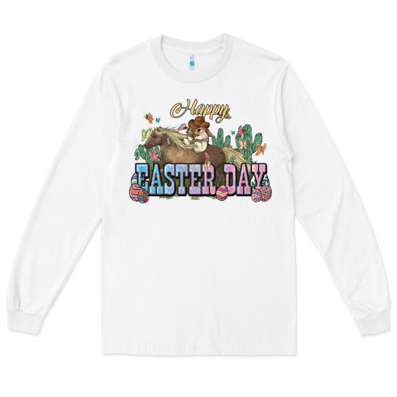 Happy Easter Day Rodeo Long Sleeve Tee by HowdyJamesFarm | Teevron