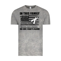 Cloud Rock No One Fights Alone Pancreatic Cancer Awareness Vintage Tee - Bettercallsaul