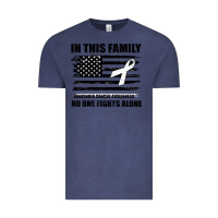 Vintage Denim No One Fights Alone Pancreatic Cancer Awareness Vintage Tee - Bettercallsaul
