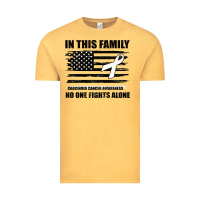 Vintage Mustard No One Fights Alone Pancreatic Cancer Awareness Vintage Tee - Bettercallsaul