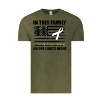 Vintage Olive No One Fights Alone Pancreatic Cancer Awareness Vintage Tee - Bettercallsaul