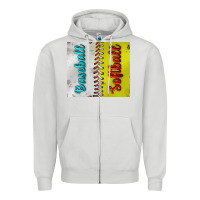 Dove Grey Baseball And Softball Tumbler Zipper Hoodie - BundleAndBundleShop