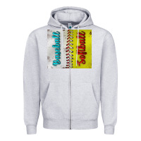Heather Grey Baseball And Softball Tumbler Zipper Hoodie - BundleAndBundleShop