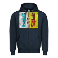 Baseball And Softball Tumbler Zipper Hoodie | Teevron