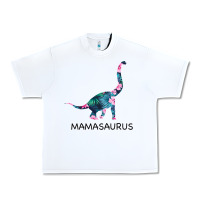 White Mamasaurus Dinosaur Urban Heavy Tee - Bettercallsaul