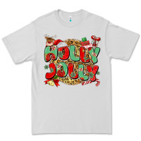 Dove Grey holly jolly christmas Premium Tee - MaliasSmallBusiness
