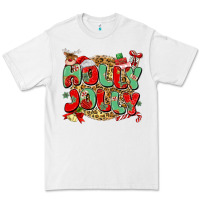 White holly jolly christmas Premium Tee - MaliasSmallBusiness