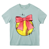 Arona coquette softball bow Heavy Core Tee - JahusDesignShop