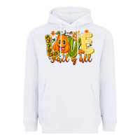 White Love Fall Y'all Heavyweight Hoodie - CowhideDigitalArt