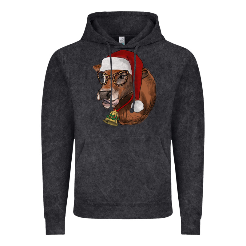 Christmas Glasses Heifer Vintage Hoodie by RanaPortraitStore | Teevron