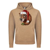 Vintage Coffee christmas glasses heifer Vintage Hoodie - RanaPortraitStore