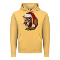 Vintage Mustard christmas glasses heifer Vintage Hoodie - RanaPortraitStore