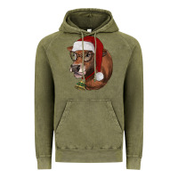 Vintage Olive christmas glasses heifer Vintage Hoodie - RanaPortraitStore