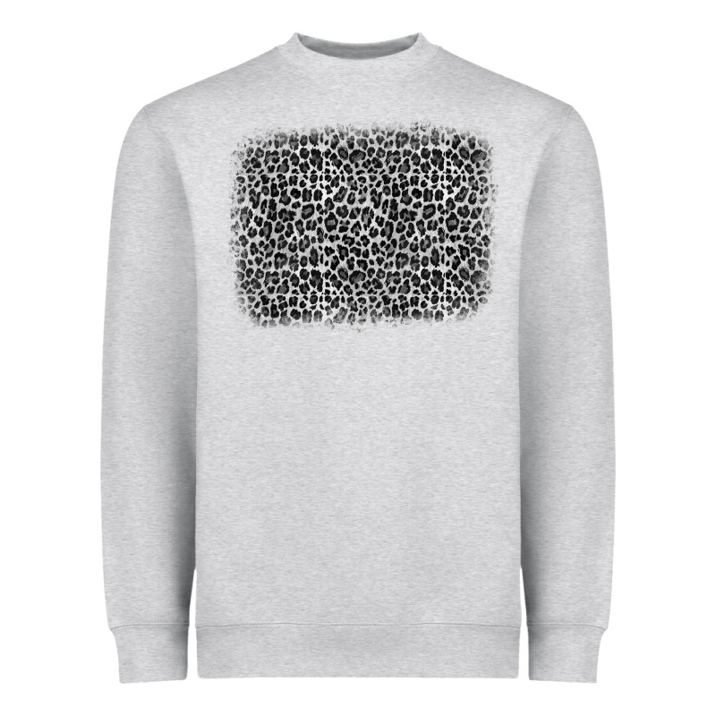 Grey Leopard Background Heavyweight Sweatshirt by OliviaCreatesArt | Teevron