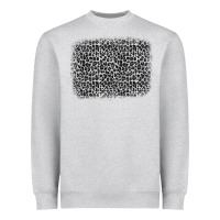 Heather Grey grey leopard background Heavyweight Sweatshirt - OliviaCreatesArt