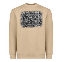 Mushroom grey leopard background Heavyweight Sweatshirt - OliviaCreatesArt