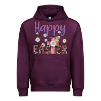 Mauve Wine happy easter cross Urban Hoodie - Artiststas