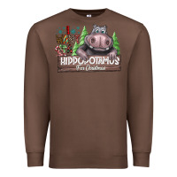 Chestnut I Want a Hippopotamus for Christmas Premium Sweatshirt - CowhideDigitalArt