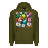 Army Green Easter Eggs Tumbler Premium Hoodie - BundleAndBundleShop