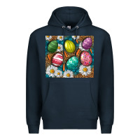 Navy Easter Eggs Tumbler Premium Hoodie - BundleAndBundleShop