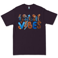 Plum football vibes Premium Tee - MaliasSmallBusiness