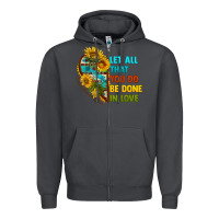 Smoke let all that you do be done in love Zipper Hoodie - BundleAndBundleShop