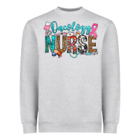 Heather Grey oncology nurse Heavyweight Sweatshirt - OliviaCreatesArt