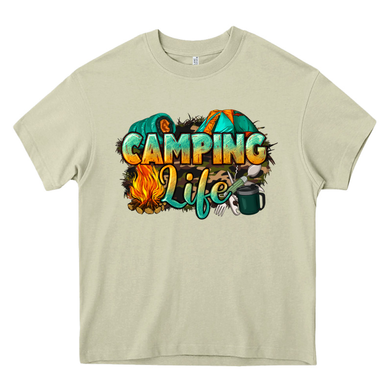 Camping Life Heavy Core Tee by NancyCooperArtShop | Teevron