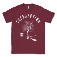 Burgundy Disc Golf Funny Sports Tree Disc Golf Player Classic Tee - tuanDangUi