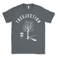 Charcoal Heather Disc Golf Funny Sports Tree Disc Golf Player Classic Tee - tuanDangUi