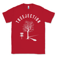 Red Disc Golf Funny Sports Tree Disc Golf Player Classic Tee - tuanDangUi
