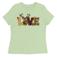 Matcha christmas reindeer love Ladies Tee - RanaPortraitStore