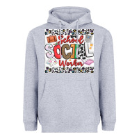 Heather Grey School Social Worker Heavyweight Hoodie - CowhideDigitalArt