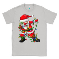 Moon Dust Dabbing Santa Christmas Tree Lights Classic Tee - tuanDangUi