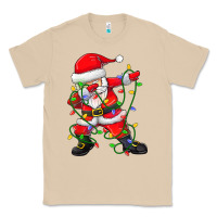 Mushroom Dabbing Santa Christmas Tree Lights Classic Tee - tuanDangUi