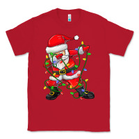 Red Dabbing Santa Christmas Tree Lights Classic Tee - tuanDangUi