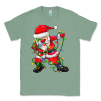 Sage Dabbing Santa Christmas Tree Lights Classic Tee - tuanDangUi