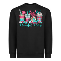 Black nicu neonatal nurse coffee cups Heavyweight Sweatshirt - OliviaCreatesArt