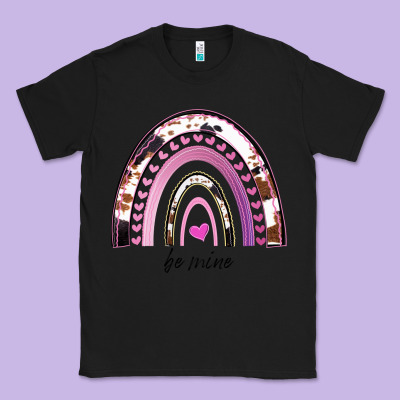Valentines Day Rainbow, Valentines Day Rainbow Cowhide, Classic Tee Designed By Bettercallsaul