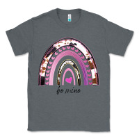 Charcoal Heather Valentines Day Rainbow, Valentines Day Rainbow Cowhide, Classic Tee - Bettercallsaul