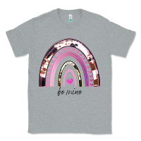 Heather Grey Valentines Day Rainbow, Valentines Day Rainbow Cowhide, Classic Tee - Bettercallsaul