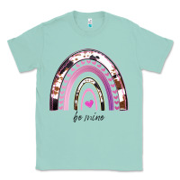 Seafoam Valentines Day Rainbow, Valentines Day Rainbow Cowhide, Classic Tee - Bettercallsaul