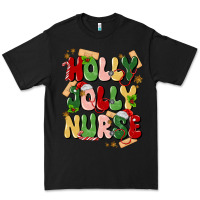 Black holly jolly nurse Premium Tee - MaliasSmallBusiness