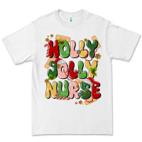 White holly jolly nurse Premium Tee - MaliasSmallBusiness