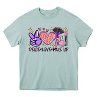 Arona peace love make up Heavy Core Tee - MaliasSmallBusiness