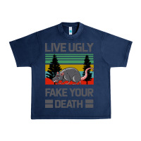 Navy Lıve Ugly Fake Your Death Urban Heavy Tee - Bettercallsaul