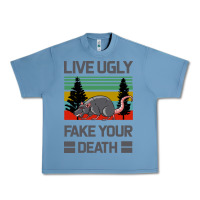 Pebble Blue Lıve Ugly Fake Your Death Urban Heavy Tee - Bettercallsaul