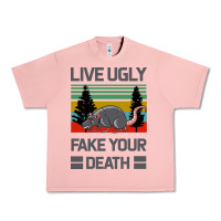 Salmon Lıve Ugly Fake Your Death Urban Heavy Tee - Bettercallsaul